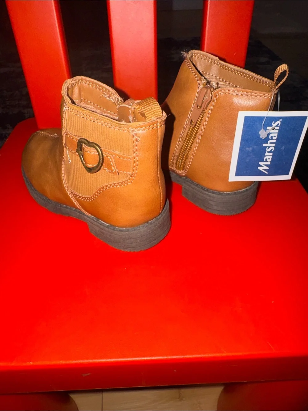 Carter's Brown Toddler Ankle Boots with Side Zipper